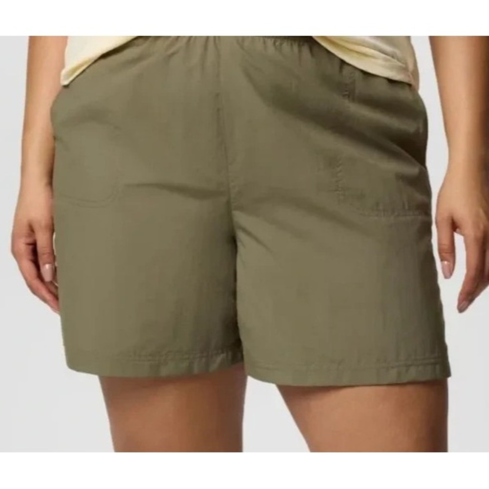 Columbia Sandy River Shorts II Women XXL Stone Green Nylon Hiking New w/Tags